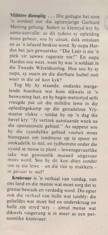 Kruisvuur - Adriaan Snyman (3de druk 1981)