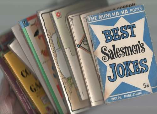 A VARIETY OF TEN JOKE PAPERBACK BOOKS