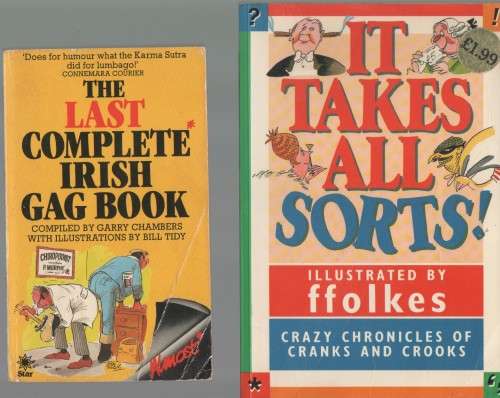 A VARIETY OF TEN JOKE PAPERBACK BOOKS