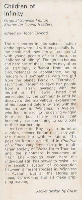 CHILDREN OF INFINITY - ROGER ELWOOD (1 ST PUBLISHED 1974)