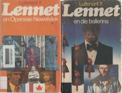 Volledige Stel Luitenant X (Lennet) reeks. Al die boeke is eerste uitgawes