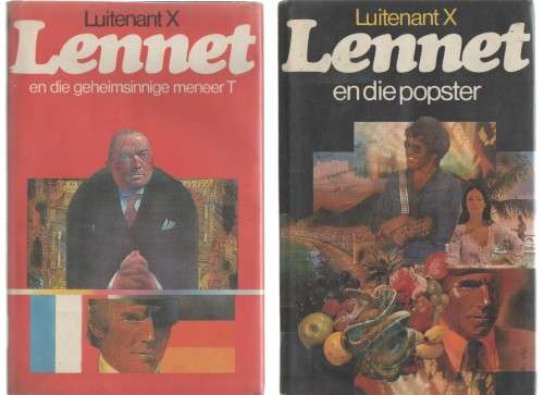 Volledige Stel Luitenant X (Lennet) reeks. Al die boeke is eerste uitgawes