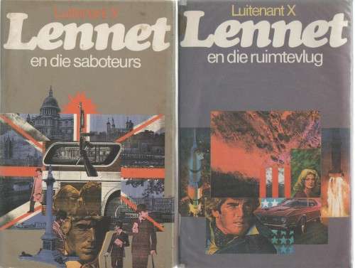 Volledige Stel Luitenant X (Lennet) reeks. Al die boeke is eerste uitgawes
