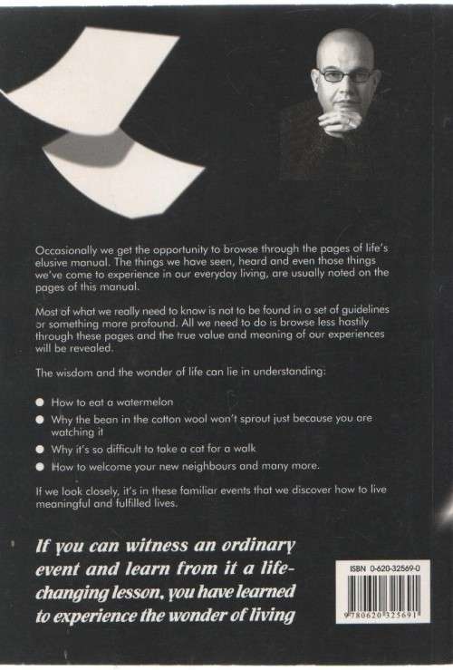 MISSING PAGES FROM LIFE'S MANUAL - RINUS LE ROUX (1 ST PUBLISHED 2004)
