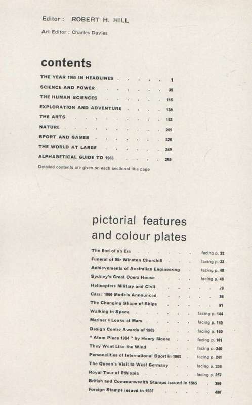 THE YEAR BOOK 1966, A RECORD OF THE EVENTS, DEVELOPMENTS, AND PERSONALITIES (1966)