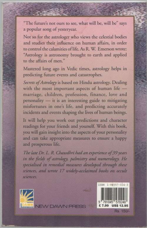 SECRETS OF ASTROLOGY - DR L R CHAWDHRI (2006)