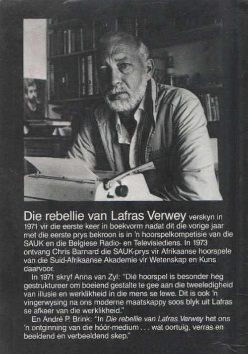 DIE REBELLIE VAN LAFRAS VERWEY - CHRIS BARNARD (6 DE DRUK 1993)