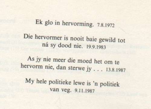 VEGTER EN HERVORMER, GREPE UIT DIE TOESPRAKE VAN PW BOTHA - JJJ SCHOLTZ (1 STE UITG 1988)