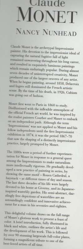 CLAUDE MONET - NANCY NUNHEAD (1 ST PUBLISHED 1994)