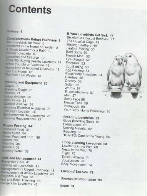LOVEBIRDS, A COMPLETE PET OWNER`S MANUAL - MATTHEW M VRIEND (1995)