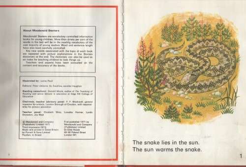 SNAKES - JENNIFER VAUGHAN  (1 ST PUBLISHED 1971)