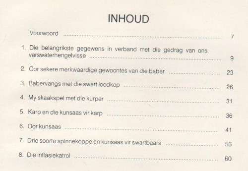 VISGEDRAG EN KUNSAASHENGEL - PROF DR B J ENGELBRECHT (1 STE DRUK 1980)