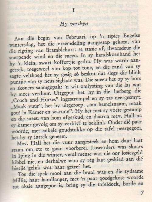DIE ONSIGBARE MAN, XVI - H G WELLS (DIE LIBRI-REEKS (1962) JEUGLEKTUUR