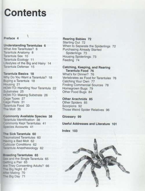 TARANTULAS AND OTHER ARACHNIDS, A COMPLETE PET OWNER'S MANUAL(1996)