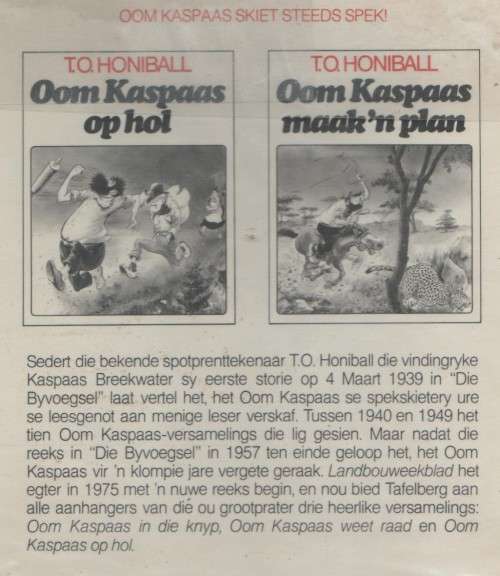 OOM KASPAAS IN DIE KNYP - T O HONIBALL (1 STE UITGAWE 1979)