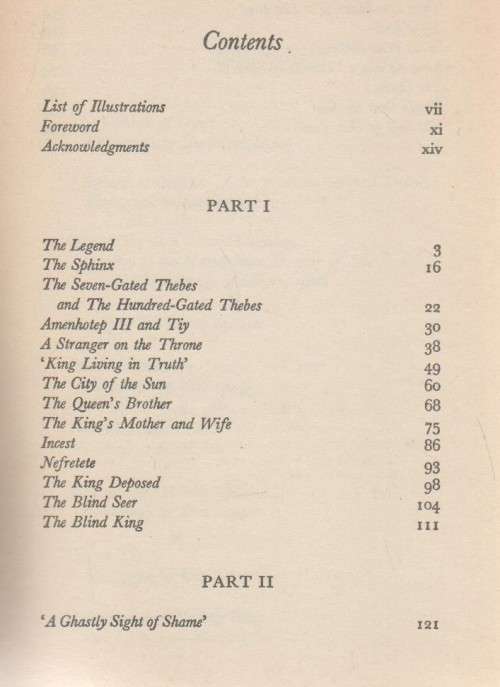 VELIKOVSKY, WAS OEDIPUS AN EGYPTIAN KING? OEDIPUS AND AKHNATON (1982)