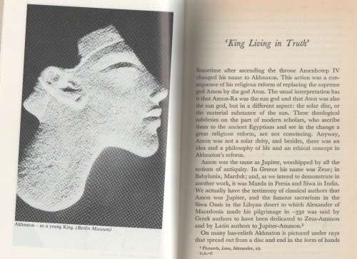 VELIKOVSKY, WAS OEDIPUS AN EGYPTIAN KING? OEDIPUS AND AKHNATON (1982)