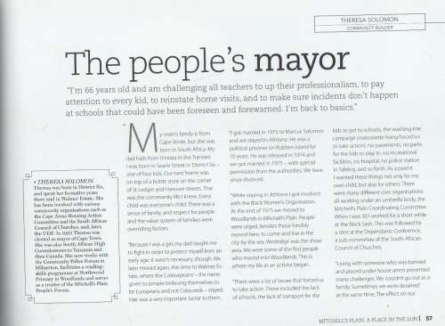 MITCHELL'S PLAIN , A PLACE IN THE SUN - MARLENE LE ROUX
