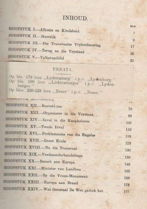 CHRISTIAAN DE WET, 'N LEWENSBESKRYWING - J D KESTELL (1920)