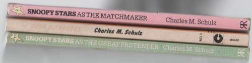 THREE SNOOPY PAPERBACKS BY CHARLES M SCHULZ