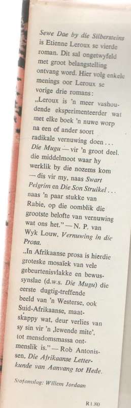 Sewe Dae by die Silbersteins - Etienne Leroux (5 de druk 1964)