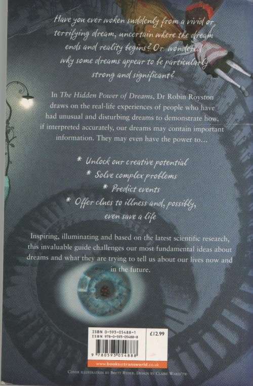 THE HIDDEN POWER OF DREAMS - DR ROBIN ROYSTON & ANNIE HUMPHRIES (2006)
