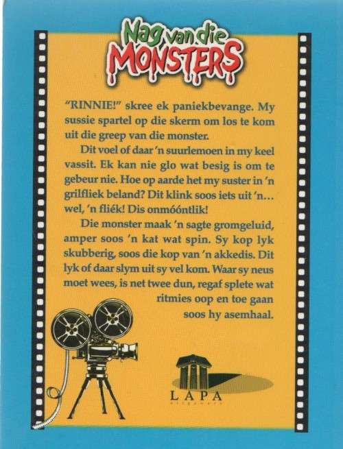 NAG VAN DIE MONSTERS - JACO JACOBS ( GRILLE & GOETERS - 1 STE DRUK 2004)