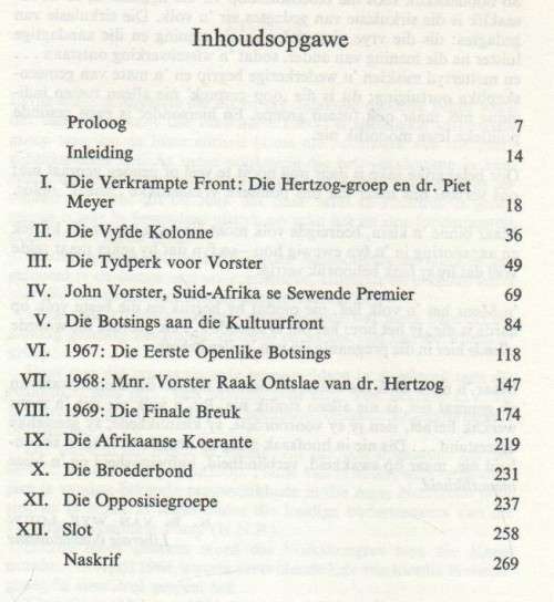 DIE VERKRAMPTE AANSLAG - J H P SERFONTEIN (1 STE UITGAWE 1970)