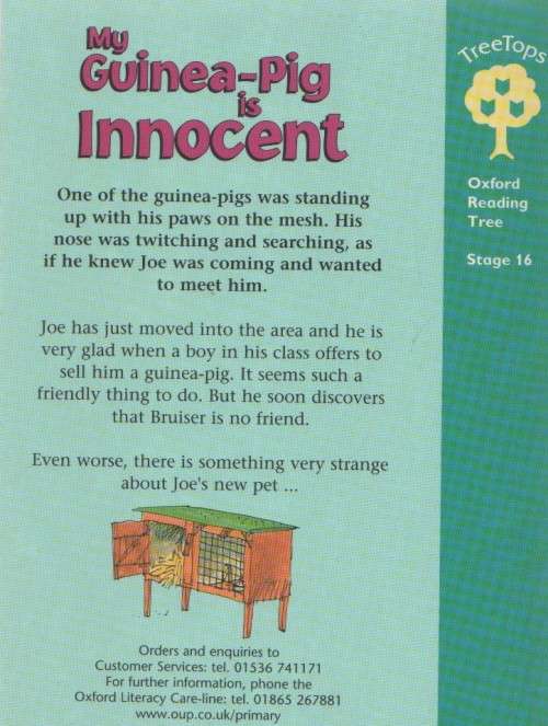 MY GUINEA-PIG IS INNOCENT - MARGARET MCALLISTER (1 ST PUBLISHED 2001)