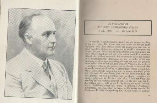 GEDIGTE - A G VISSER (14 DE DRUK 1946)
