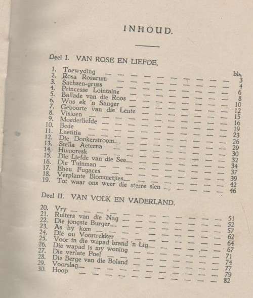 GEDIGTE - A G VISSER (14 DE DRUK 1946)