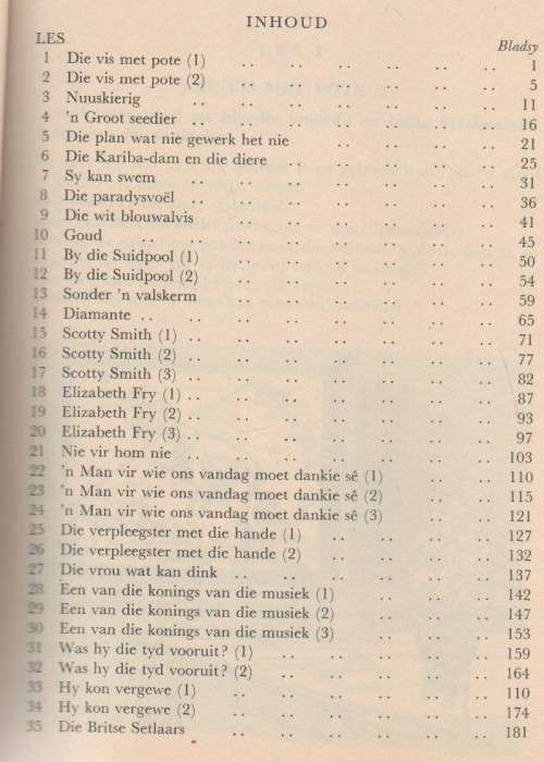 DIE LENTE-REEKS, STANDERD VYF - H A DU TOIT & JANCIS OPIE (13 DE DRUK1989)