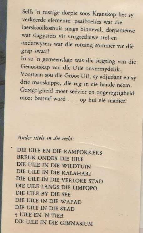 DIE UILE VAN KRANSKOP - COR DIRKS (2 DE UITGAWE 1978)