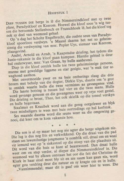 DIE GEHEIM VAN DIE NIMMEREINDKLOOF, DIE NAGWOLWE NO.7 - BEN CONRADIE