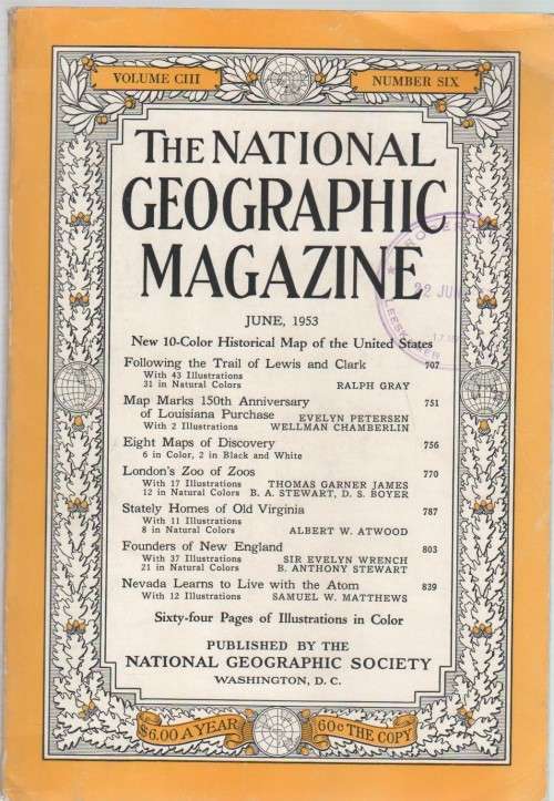 THE NATIONAL GEOGRAPHIC MAGAZINE, VOL CIII, NUMBER 6, JUNE 1953