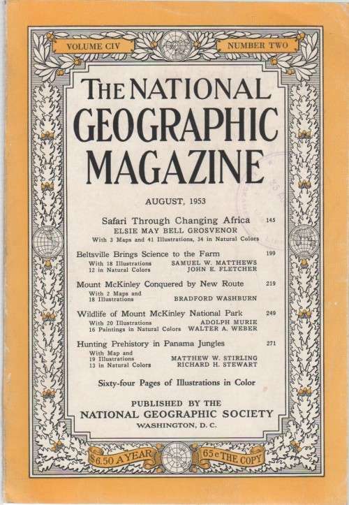 THE NATIONAL GEOGRAPHIC MAGAZINE, VOL CIV, NUMBER 2, AUGUST 1953