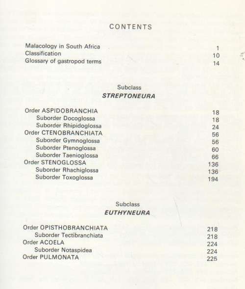 SEA SHELLS OF SOUTHERN AFRICA - GASTROPODS and BRIAN KENSLEY (1 ST EDITION 1973)