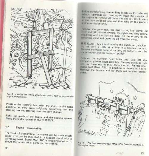 REPAIR GUIDE RENAULT 5L and TL, DATA REPAIRS, OVERHAUL ADJUSTMENTS (1973)