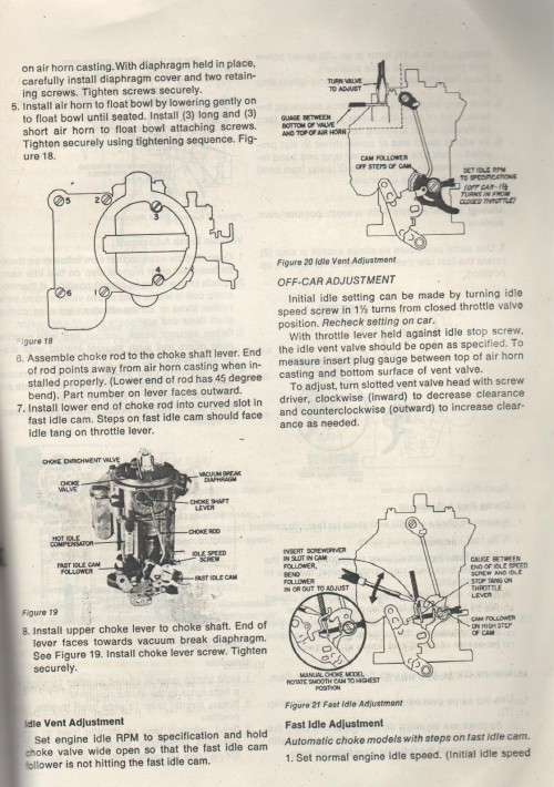 ROCHESTER, MONOJET, CARBURETTOR MODEL M, MV -TRAINING PROGRAM BOOKLET (GM SERVICE/DIENS)