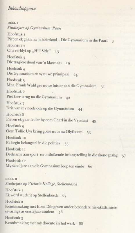 A C CILLIERS LEWENS-AVONTUUR STUDIEJARE IN SUID-AFRIKA EN DUITSLAND, NO 3 (1 STE DRUK 1973)