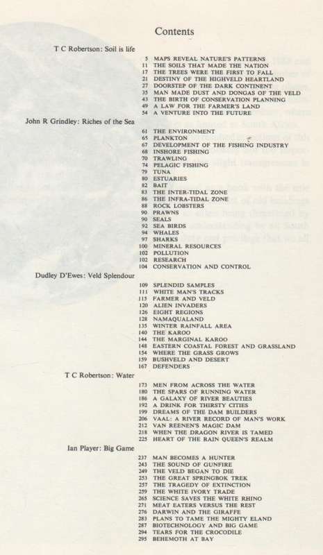 THE CONSERVATION OF OUR HERITAGE - ANDRIES DU PLESSIS (1974)