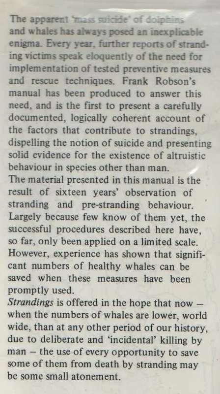 STRANDINGS, WAYS TO SAVE WALES - FRANK D ROBSON (1 ST PUBLISHED 1984)