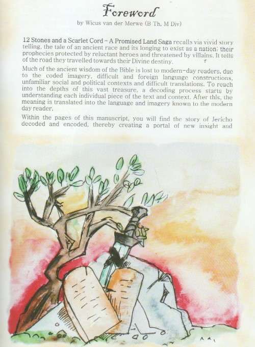 12 STONES AND A SCARLET CORD, A PROMISED LAND SAGA - ABRAM F CELLIERS AND CAROLIEN CELLIERS (1987)
