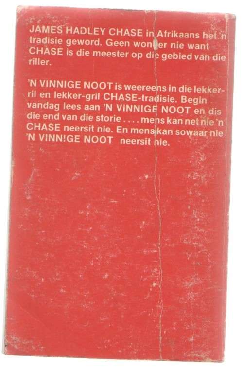 `N VINNIGE NOOT - JAMES HADLEY CHASE (2 DE DRUK 1977)