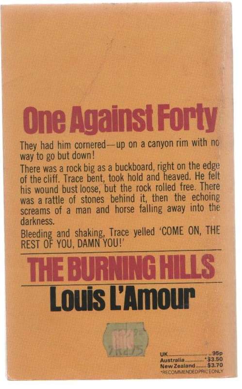 THE BURNING HILLS - LOUIS L`AMOUR (1980 -WESTERN)