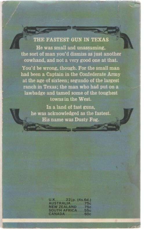 THE FASTEST GUN IN TEXAS - J T EDSON (1971) WESTERN