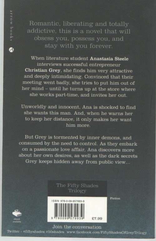 FIFTY SHADES OF GREY - E L JAMES (1 ST PUBLISHED 2012)