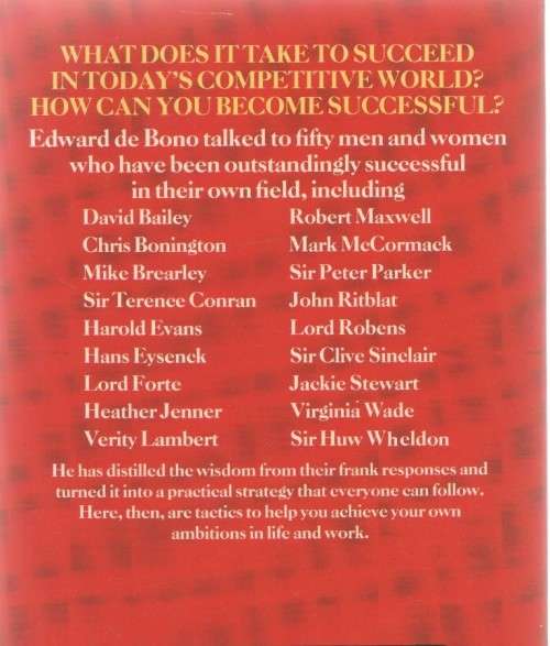 TACTICS, THE ART & SCIENCE OF SUCCESS - EDWARD DE BONO (1991)