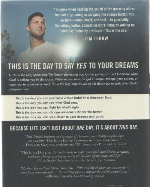 THIS IS THE DAY - TIM TEBOW