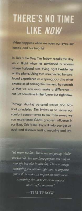 THIS IS THE DAY - TIM TEBOW